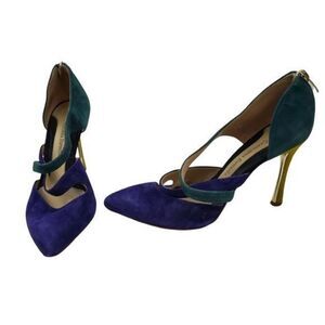 Carolinna Espinosa Heels 7.5 M‎ Celilou Suede Blue